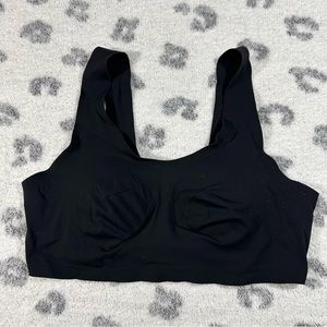 AERIE black smoothez wireless bralette LARGE D